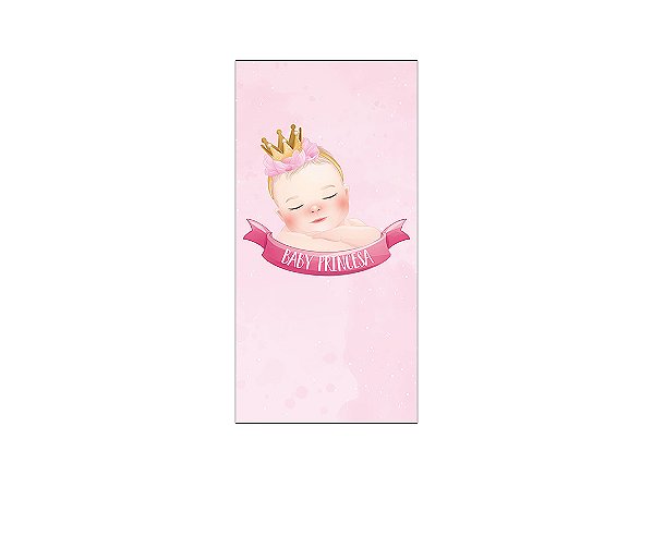 Painel De Festa Vertical 1,00 x 2,00 - Chá de Bebê Menina Rosa 009