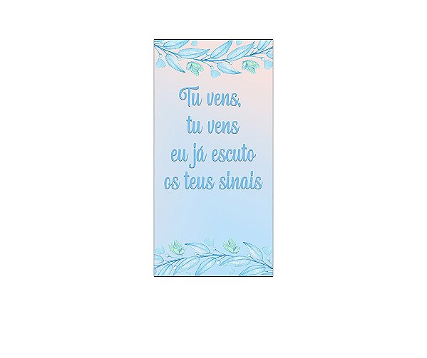 Painel De Festa Vertical 1,00 x 2,00 - Chá de Fraldas Azul 054