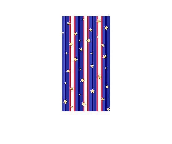 Painel De Festa Vertical 1,00 x 2,00 - Circo Tradicional Azul e Vermelho 037