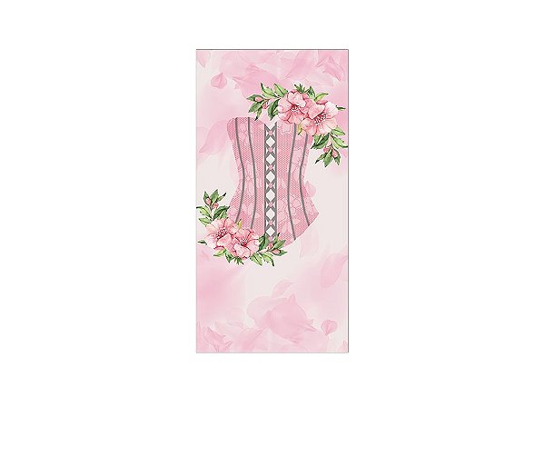 Painel De Festa Vertical 1,00 x 2,00 - Chá de Lingerie Rosa 003