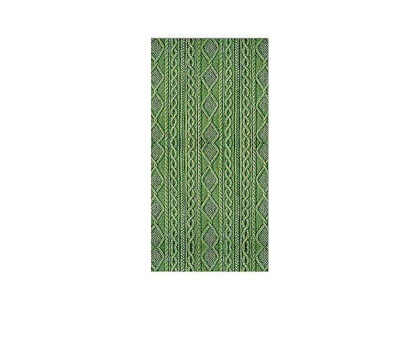 Painel De Festa Vertical 1,00 x 2,00 - Efeito Textura Tricô Verde 011