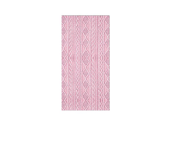 Painel De Festa Vertical 1,00 x 2,00 - Efeito Textura Tricô Rosa 013