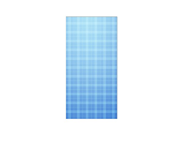 Painel De Festa Vertical 1,00 x 2,00 - Camadas Xadrez Degradê Azul 038