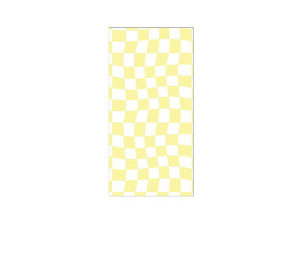 Painel De Festa Vertical 1,00 x 2,00 - Estampa Quadriculado Retrô Amarelo 065