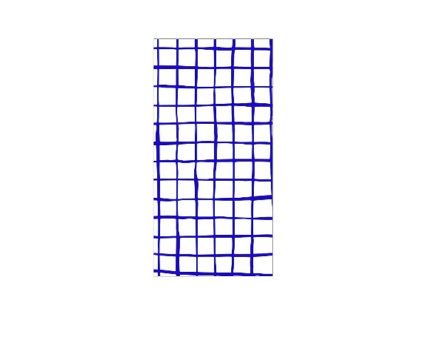 Painel De Festa Vertical 1,00 x 2,00 - Estampa Grid Quadriculado Azul Royal 067