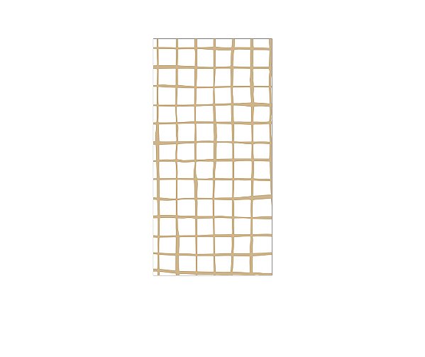 Painel De Festa Vertical 1,00 x 2,00 - Estampa Grid Quadriculado Marrom 072