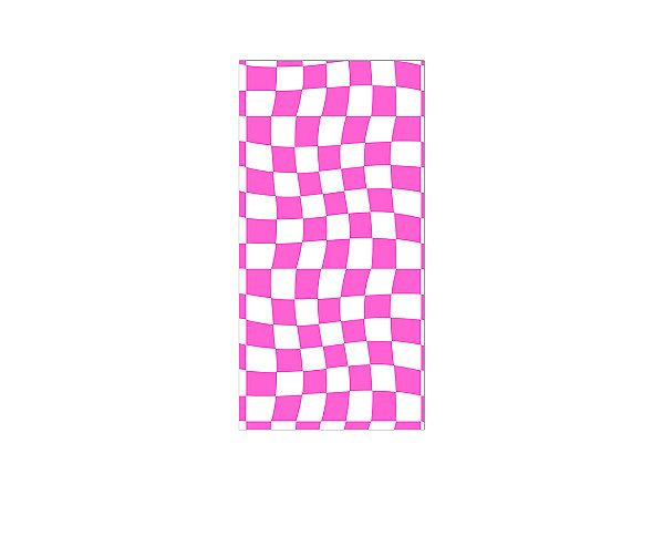 Painel De Festa Vertical 1,00 x 2,00 - Estampa Quadriculado Retrô Rosa 075