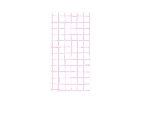 Painel De Festa Vertical 1,00 x 2,00 - Estampa Grid Quadriculado Rosa Claro 076