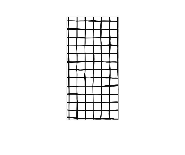 Painel De Festa Vertical 1,00 x 2,00 - Estampa Grid Quadriculado Preto e Branco 080