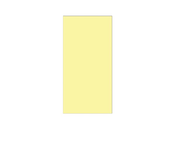 Painel De Festa Vertical 1,00 x 2,00 - Cores Neutras Amarelo Liso 083