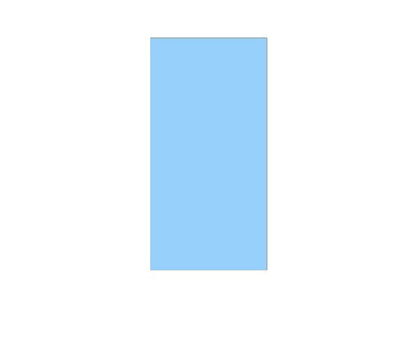 Painel De Festa Vertical 1,00 x 2,00 - Cores Neutras Azul Liso 084