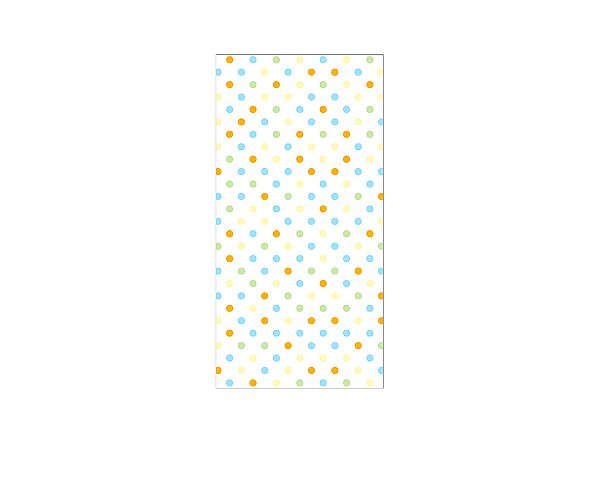 Painel De Festa Vertical 1,00 x 2,00 - Poás Coloridas 089