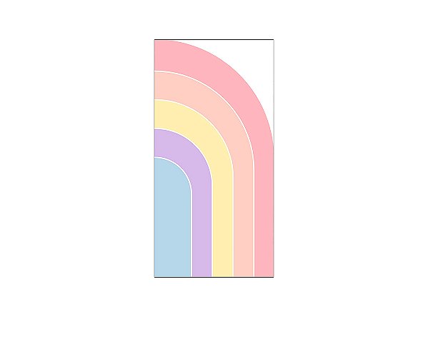 Painel De Festa Vertical 1,00 x 2,00 - Realeza Rosa e Dourado 001