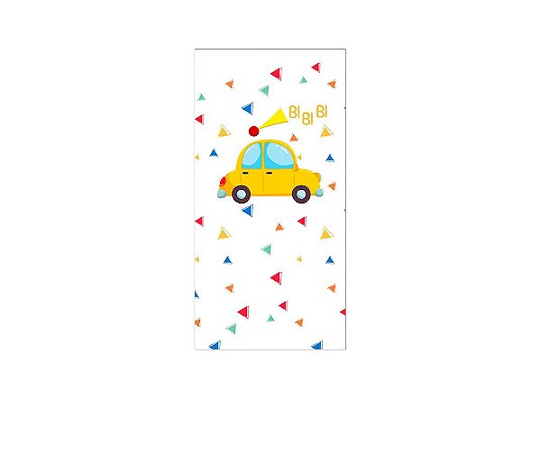 Painel De Festa Vertical 1,00 x 2,00 - Carrinhos Cute no Cruzamento 015