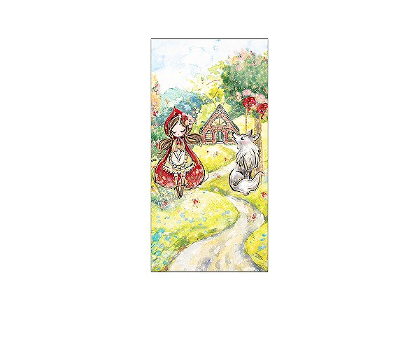 Painel De Festa Vertical 1,00 x 2,00 - Menina Cute Efeito Glitter 002