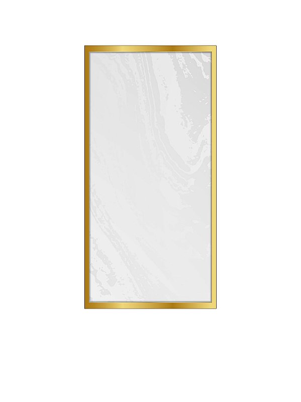 Painel De Festa Vertical 1,00 x 2,00 - Casamento Bodas de Ouro Frame Dourado 005