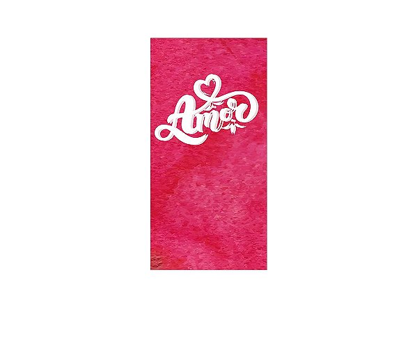 Painel De Festa Vertical 1,00 x 2,00 - Dia dos Namorados Amor Vermelho 011