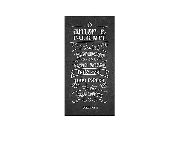 Painel De Festa Vertical 1,00 x 2,00 - Encontro de Casais Chalkboard 016