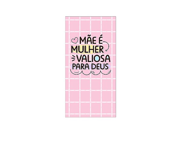 Painel De Festa Vertical 1,00 x 2,00 - Dia das Mães Cristão Rosa 059