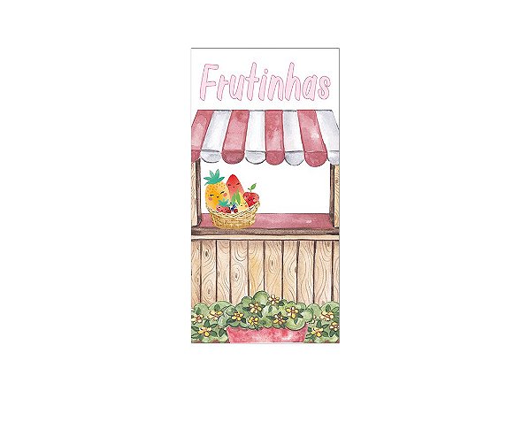 Painel De Festa Vertical 1,00 x 2,00 - Barraquinha de Frutas 002
