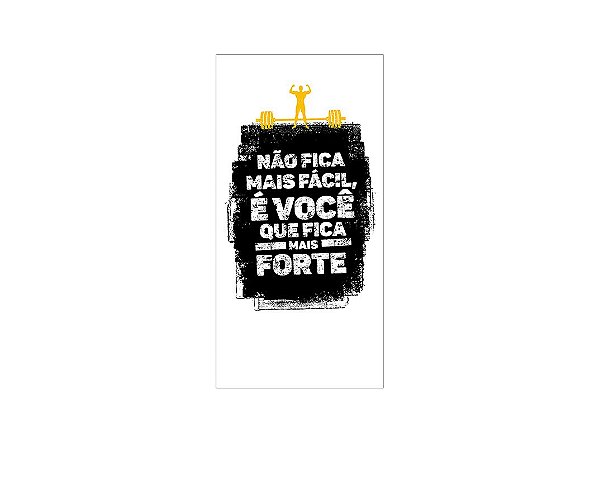 Painel De Festa Vertical 1,00 x 2,00 - Academia Preto 015