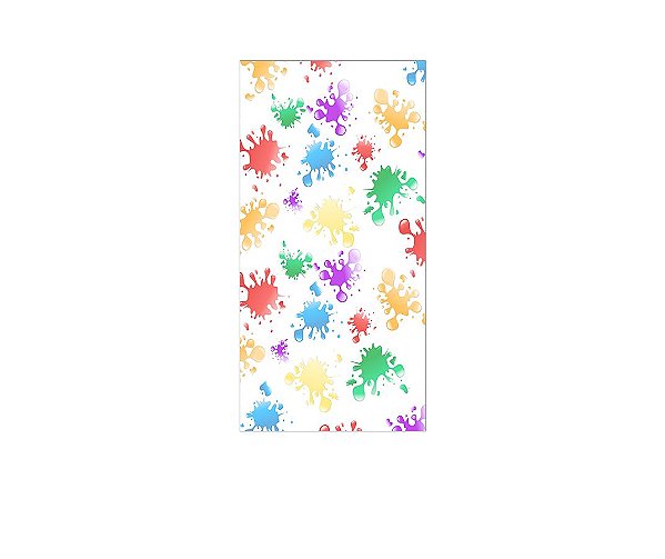 Painel De Festa Vertical 1,00 x 2,00 - Efeito Manchas de Tinta Colorido 035