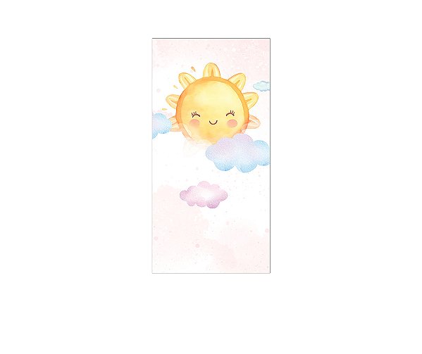 Painel De Festa Vertical 1,00 x 2,00 - Primeira Volta ao Sol Cute 042