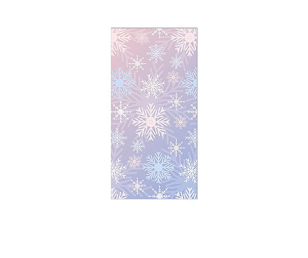 Painel De Festa Vertical 1,00 x 2,00 - Flocos de Neve 080
