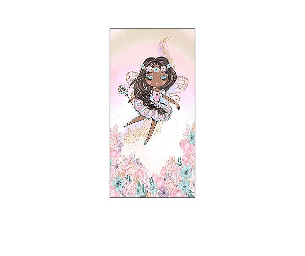 Painel De Festa Vertical 1,00 x 2,00 - Fadinha Cute 009