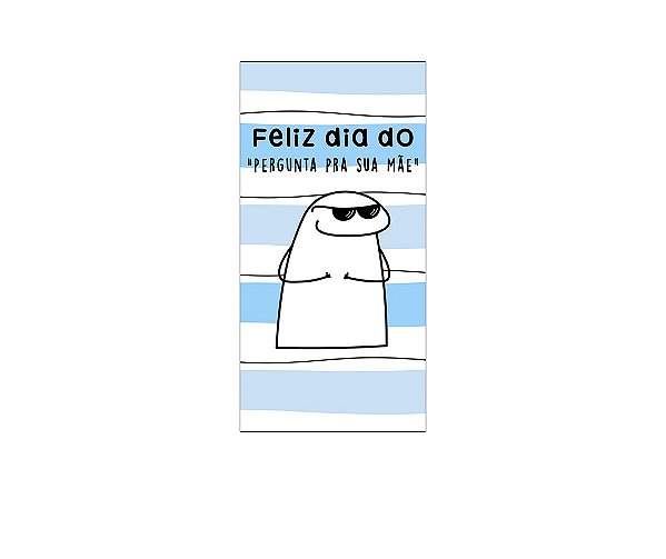 Painel De Festa Vertical 1,00 x 2,00 - Flork Dia dos Pais Azul 006