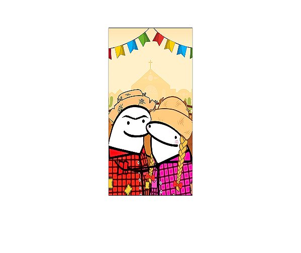 Painel De Festa Vertical 1,00 x 2,00 - Flork Caipira Festa Junina 010