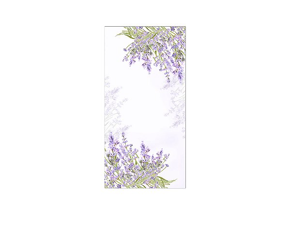 Painel De Festa Vertical 1,00 x 2,00 - Flores de Lavanda Suave 140