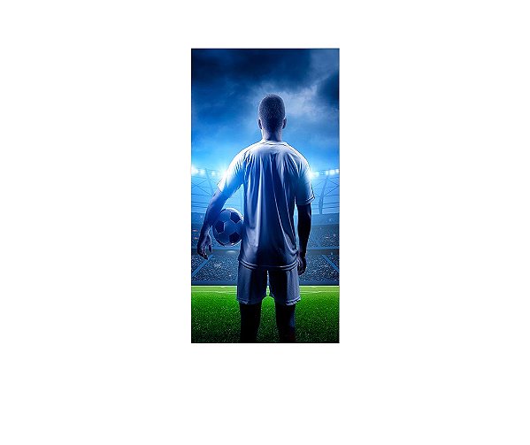 Painel De Festa Vertical 1,00 x 2,00 - Jogador Bola de Futebol 003