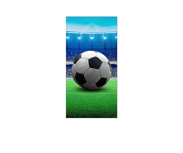 Painel De Festa Vertical 1,00 x 2,00 - Estádio e Bola de Futebol 006