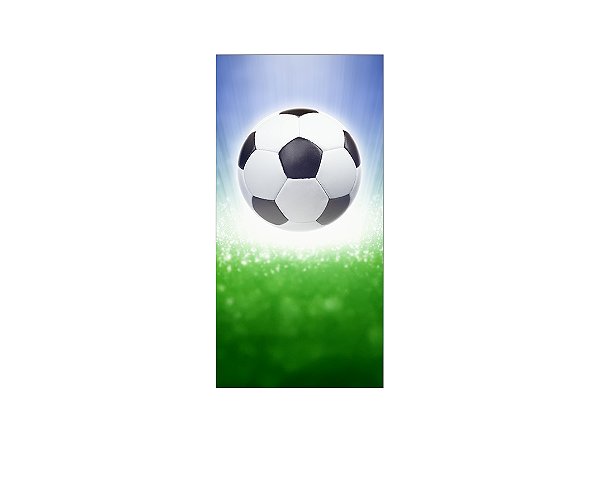 Painel De Festa Vertical 1,00 x 2,00 - Bola de Futebol Efeito Iluminado 008