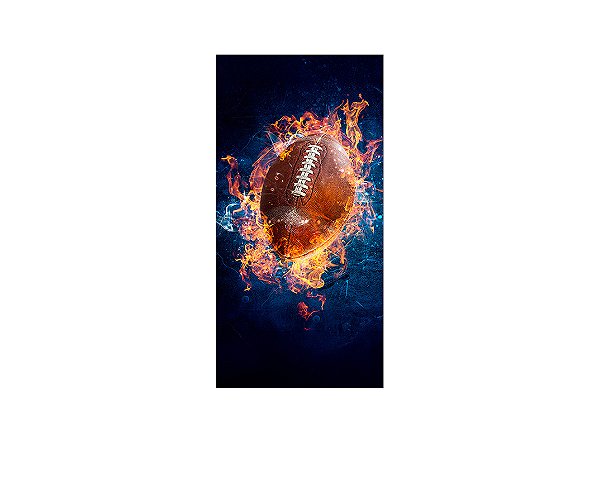 Painel De Festa Vertical 1,00 x 2,00 - Bola de Futebol Americano 014