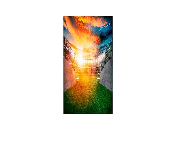 Painel De Festa Vertical 1,00 x 2,00 - Estádio de Futebol Realista 016