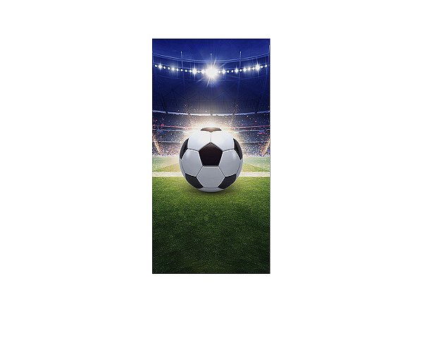 Painel De Festa Vertical 1,00 x 2,00 - Bola e Campo de Futebol 027