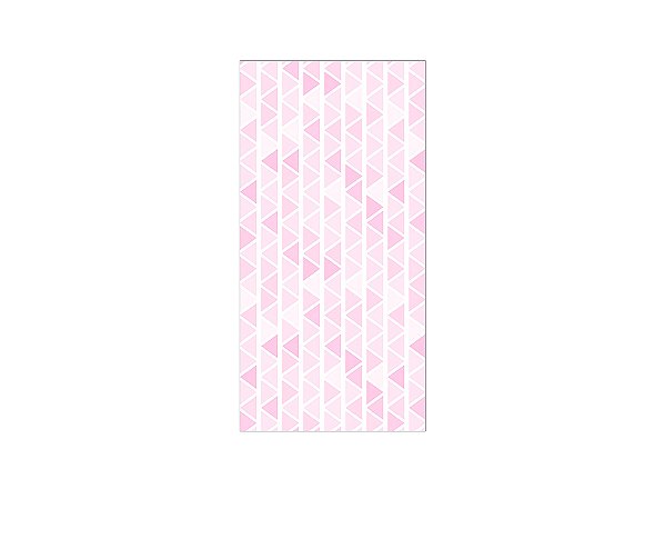 Painel De Festa Vertical 1,00 x 2,00 - Efeito Geométrico Triangulares Rosa 019