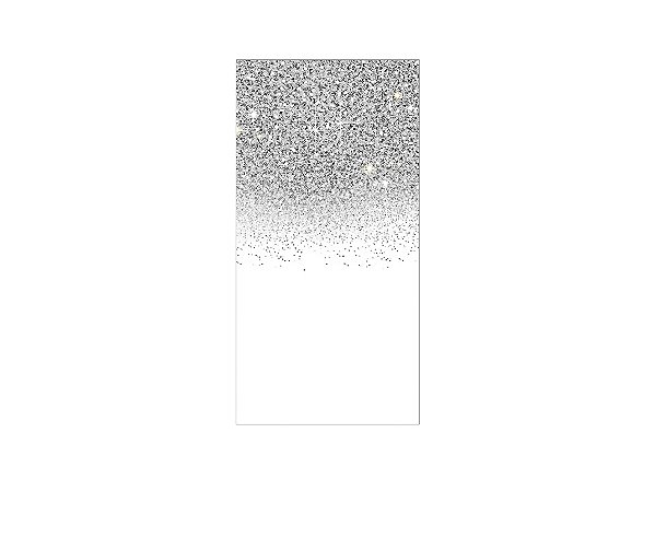Painel De Festa Vertical 1,00 x 2,00 - Branco Efeito Glitter Prata 045