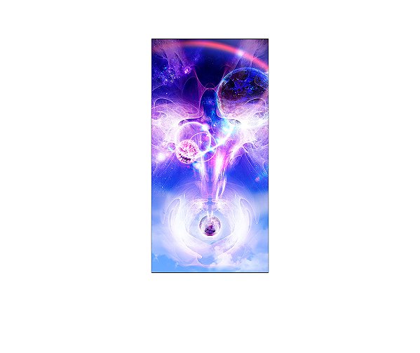 Painel De Festa Vertical 1,00 x 2,00 - Sistema Galáxia Efeito Luzes 008