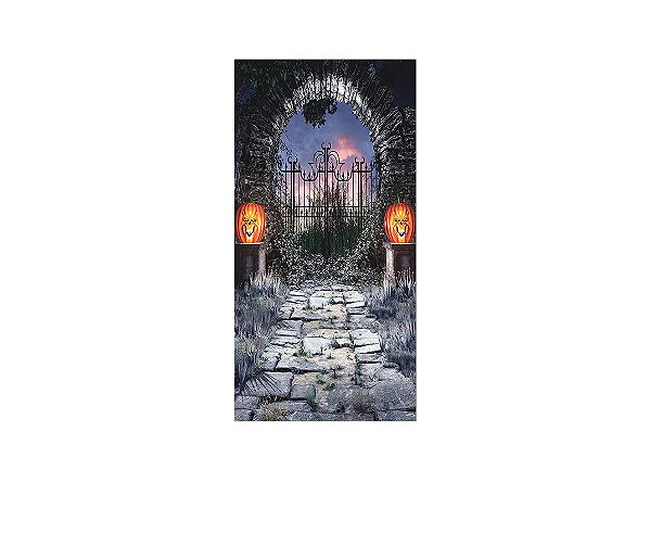 Painel De Festa Vertical 1,00 x 2,00 - Halloween Noite Assombrada 004