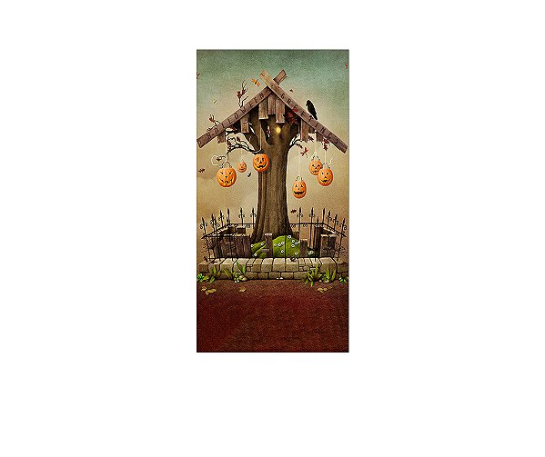 Painel De Festa Vertical 1,00 x 2,00 - Loja de Halloween 022