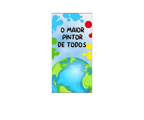 Painel De Festa Vertical 1,00 x 2,00 - O Maior Pintor do Mundo 005
