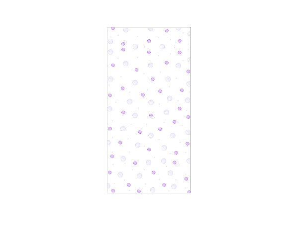 Painel De Festa Vertical 1,00 x 2,00 - Jardim Poás Lilás 030