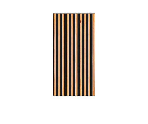 Painel De Festa Vertical 1,00 x 2,00 -  Efeito Ripas de Madeira Claro com Preto 004