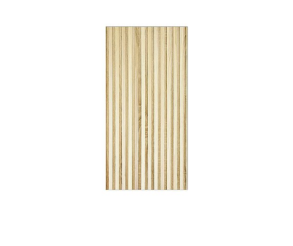 Painel De Festa Vertical 1,00 x 2,00 -  Efeito Ripas de Madeira Bege Claro 006