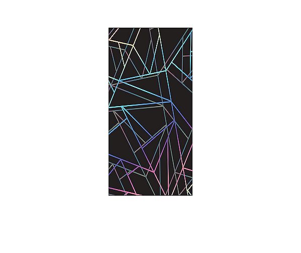 Painel De Festa Vertical 1,00 x 2,00 - Riscos Coloridos Efeito Neon 013