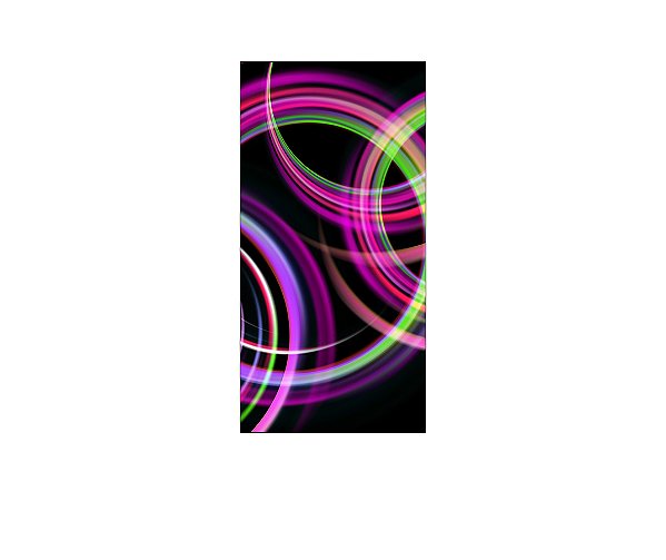 Painel De Festa Vertical 1,00 x 2,00 - Circulos Pink e Verde Efeito Neon 016
