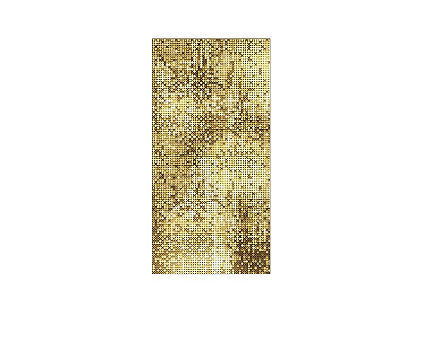 Painel De Festa Vertical 1,00 x 2,00 - Efeito Lantejoulas Douradas 008